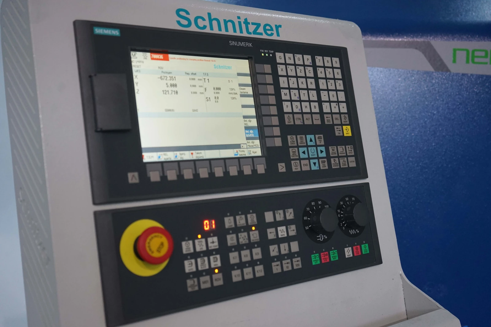 Sinumerik CNC kontrol paneli